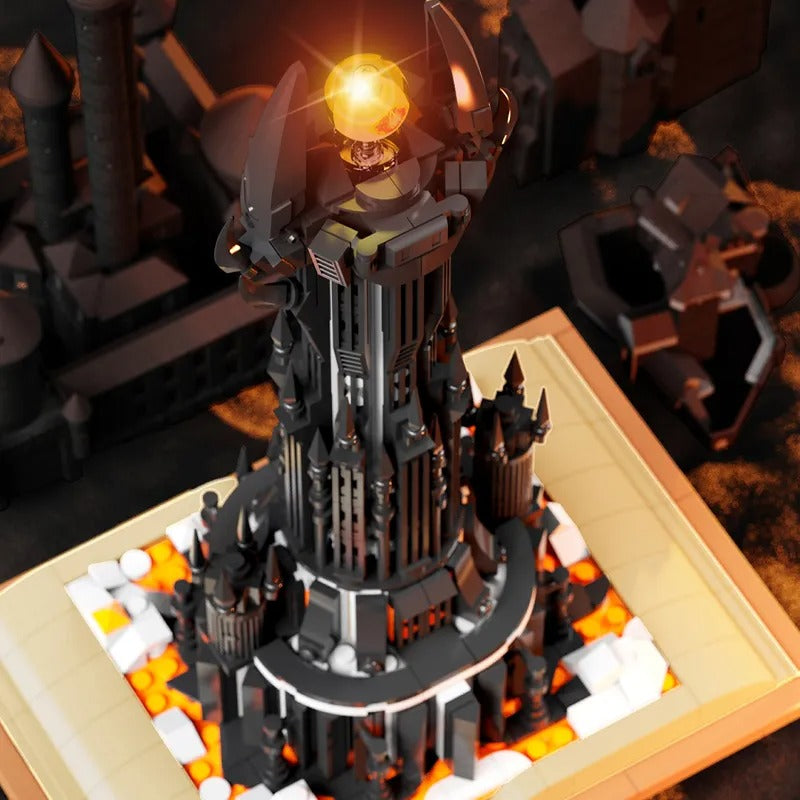 Immerse yourself in the fantasy world with this striking 3D-rendered fortress, illuminated by a mystical orb, surrounded by formidable towers and lava moats, evoking adventure in every intricate detail. #FantasyArt #3DArtwork #EpicFortress