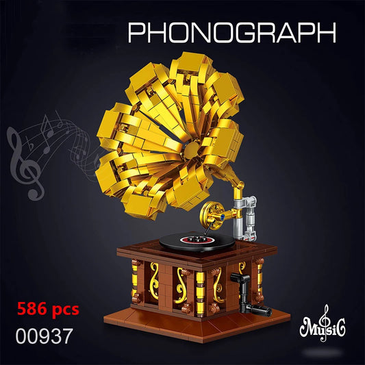 Vintage Phonograph - Brick Bar