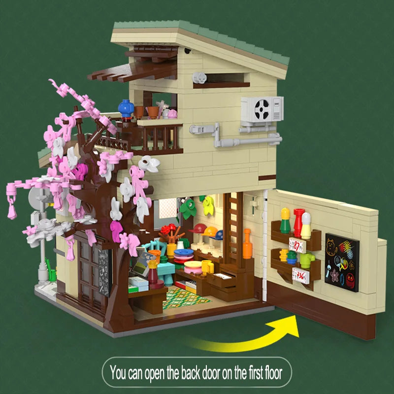 Japanese Style Grocery Store House Building