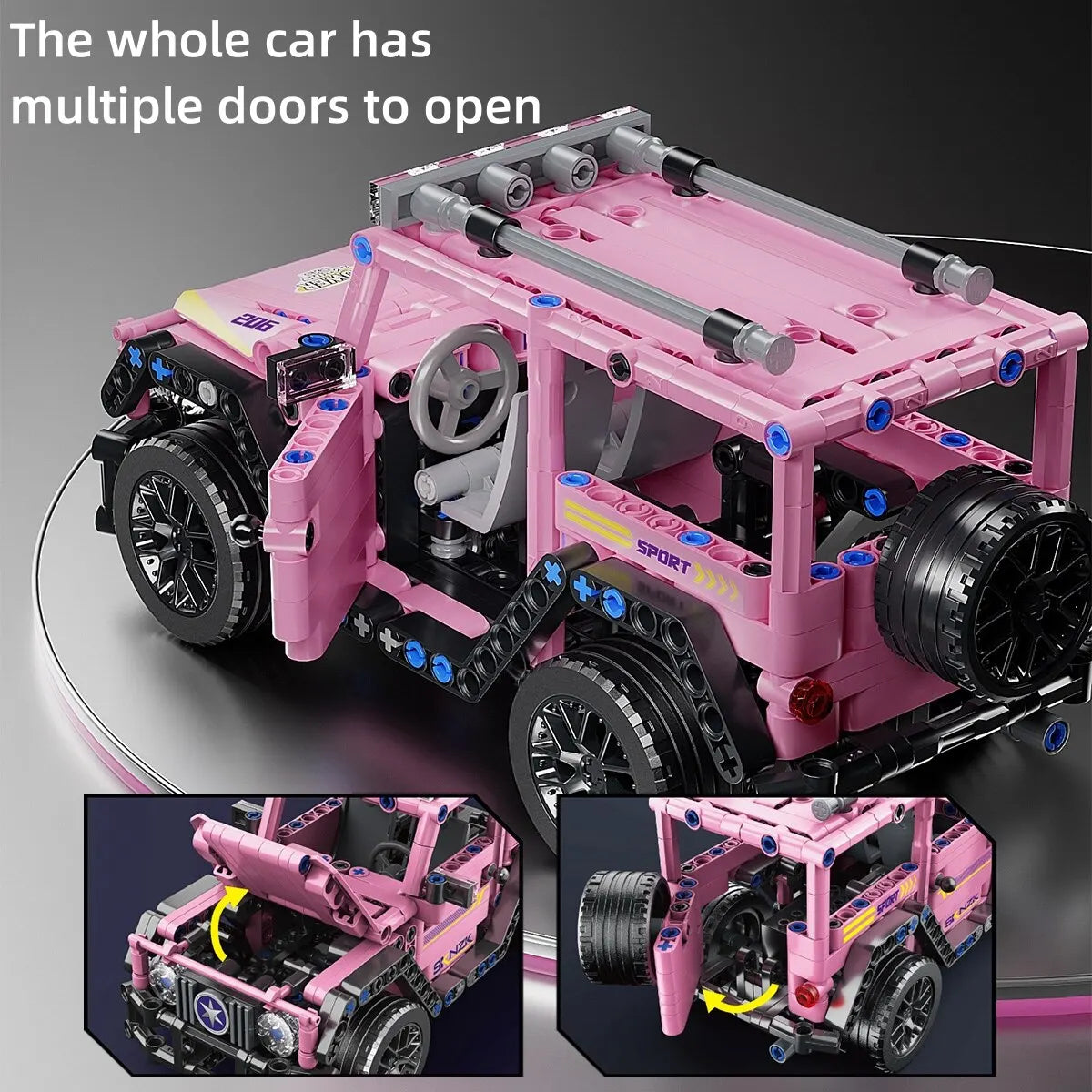 Pink Jeep - Brick Bar