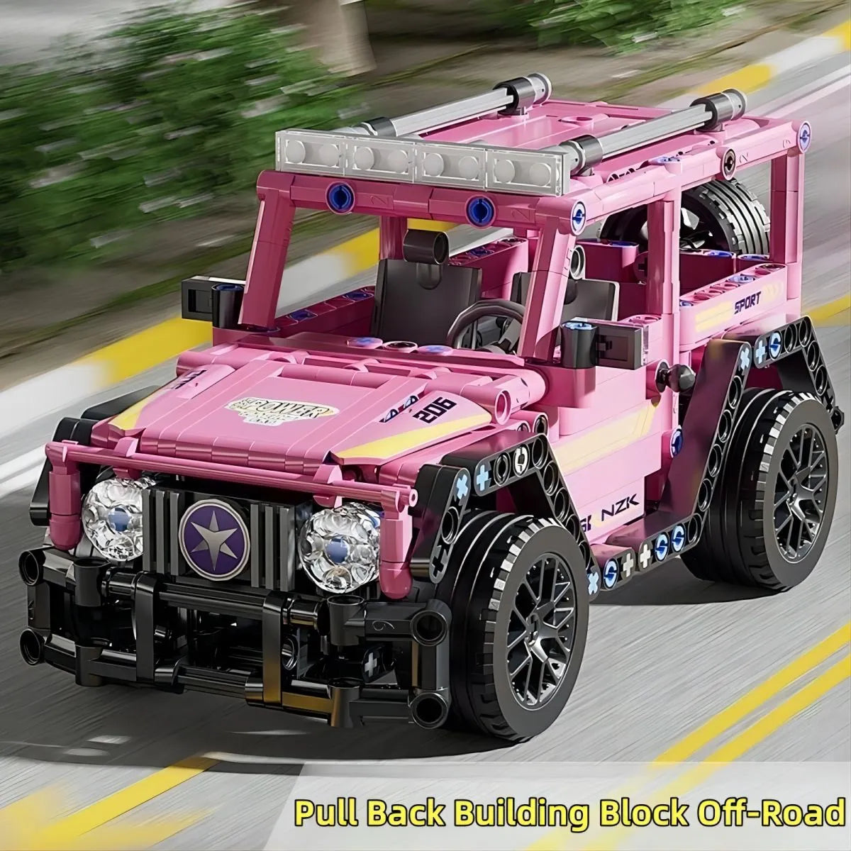 Pink Jeep - Brick Bar