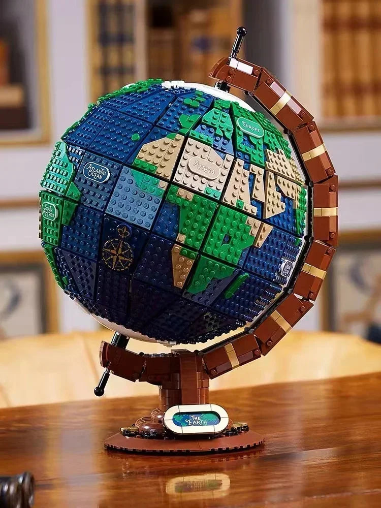 Earth Globe Bricks Set