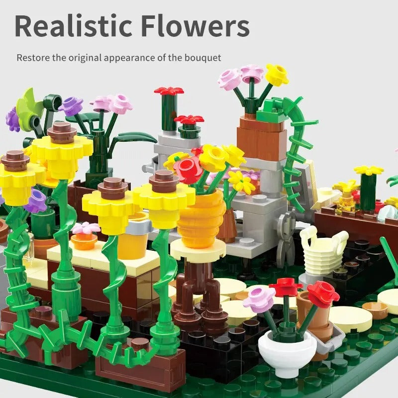 Flower House Building Set - Brick Bar