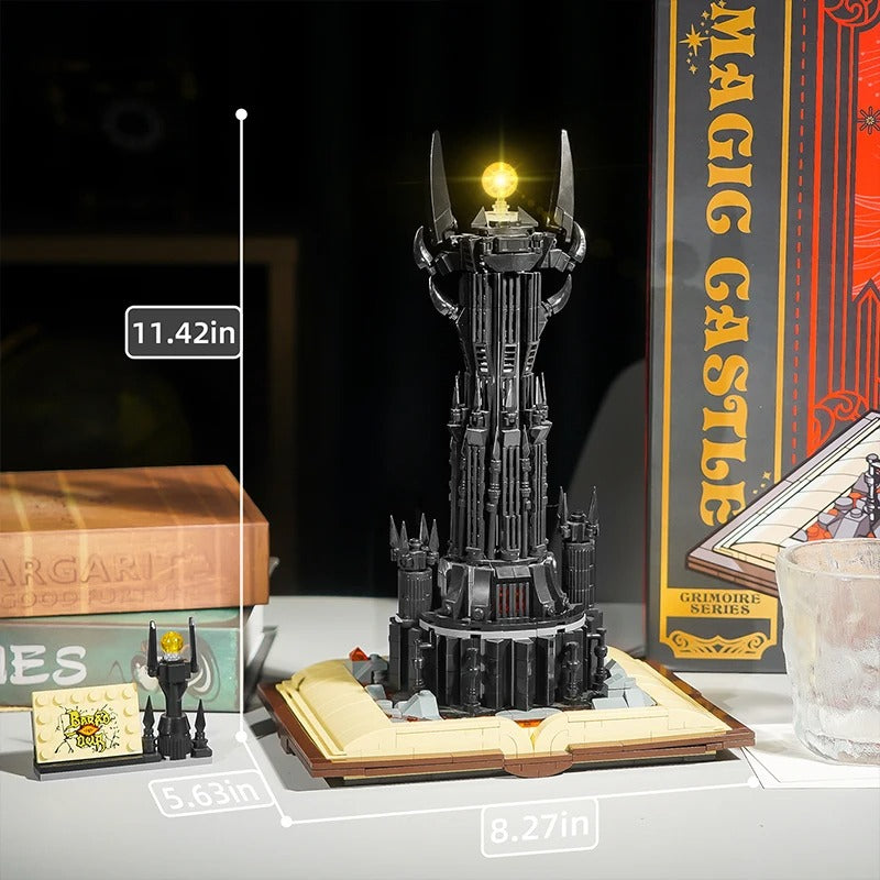 Discover the magic with this enchanting, 11.42-inch high, 3D-printed castle emerging from a spellbook. Perfect for fantasy lovers and bookworms ready to light up their shelves with a mystical glow! #FantasyCastle #BookshelfDecor #MagicalMoments