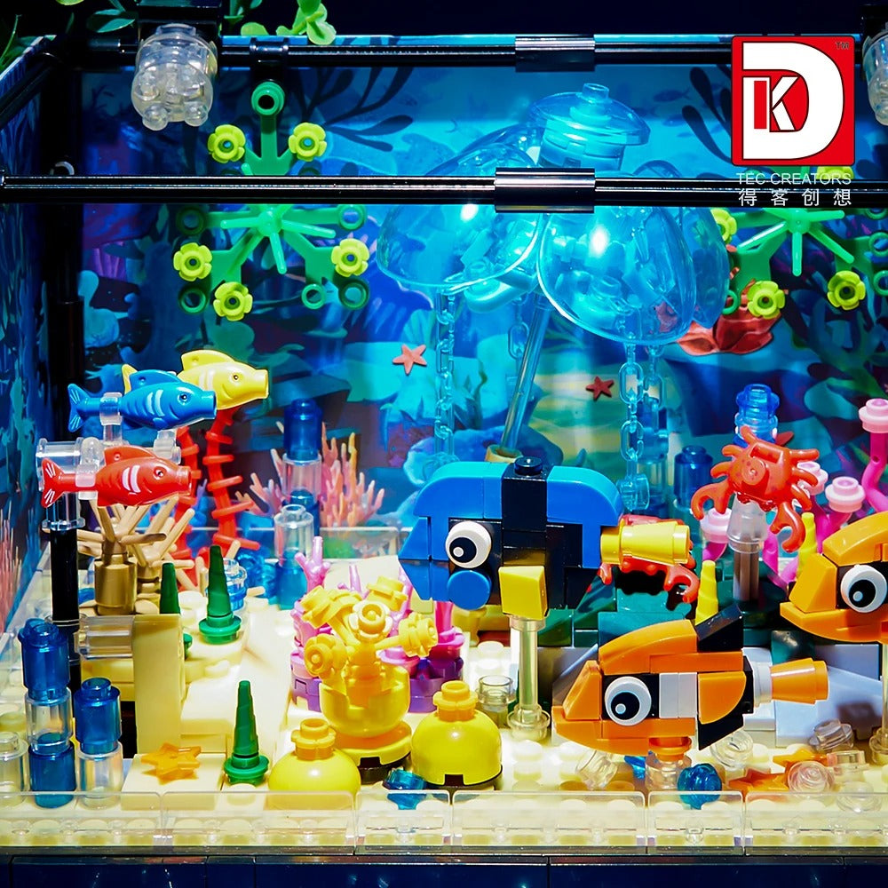 Dive into a vibrant LEGO ocean scene, teeming with colorful fish and coral, showcasing the creativity and fun of building a whimsical underwater world. #LEGO #OceanAdventure #CreativePlay #ToyPhotography