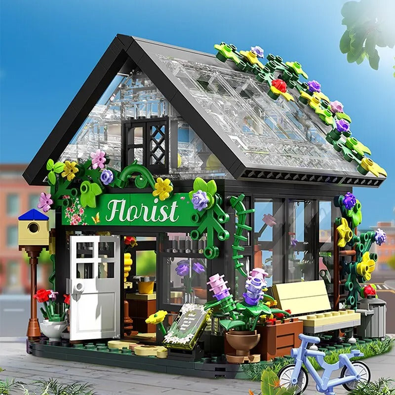 Flower House Building Set - Brick Bar