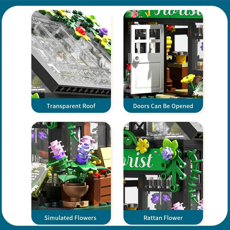 Flower House Building Set - Brick Bar